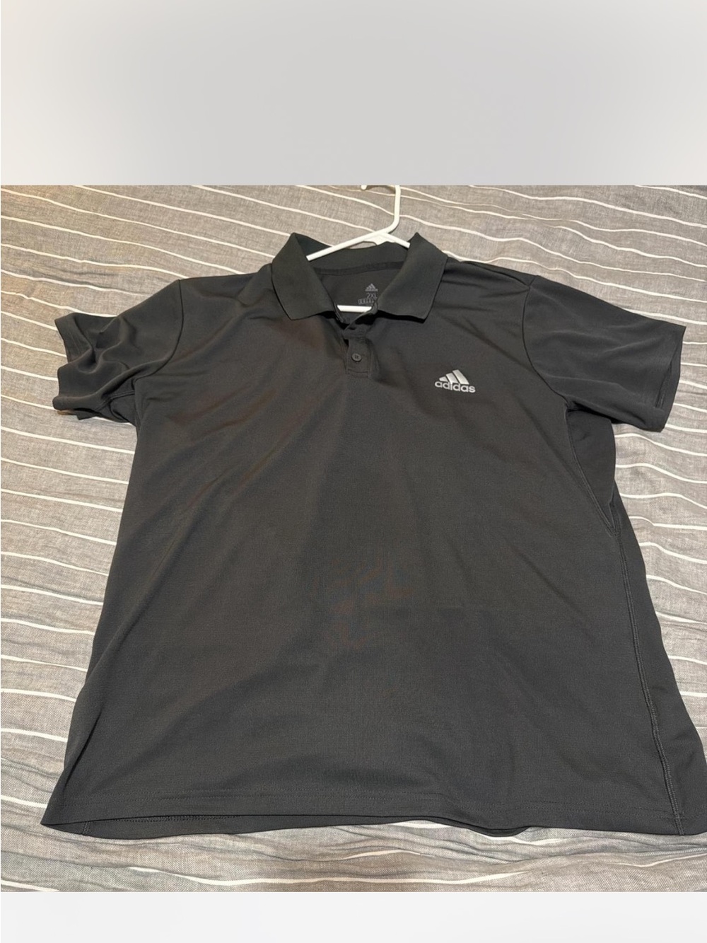 adidas Black Men's Sport Polo with Logo